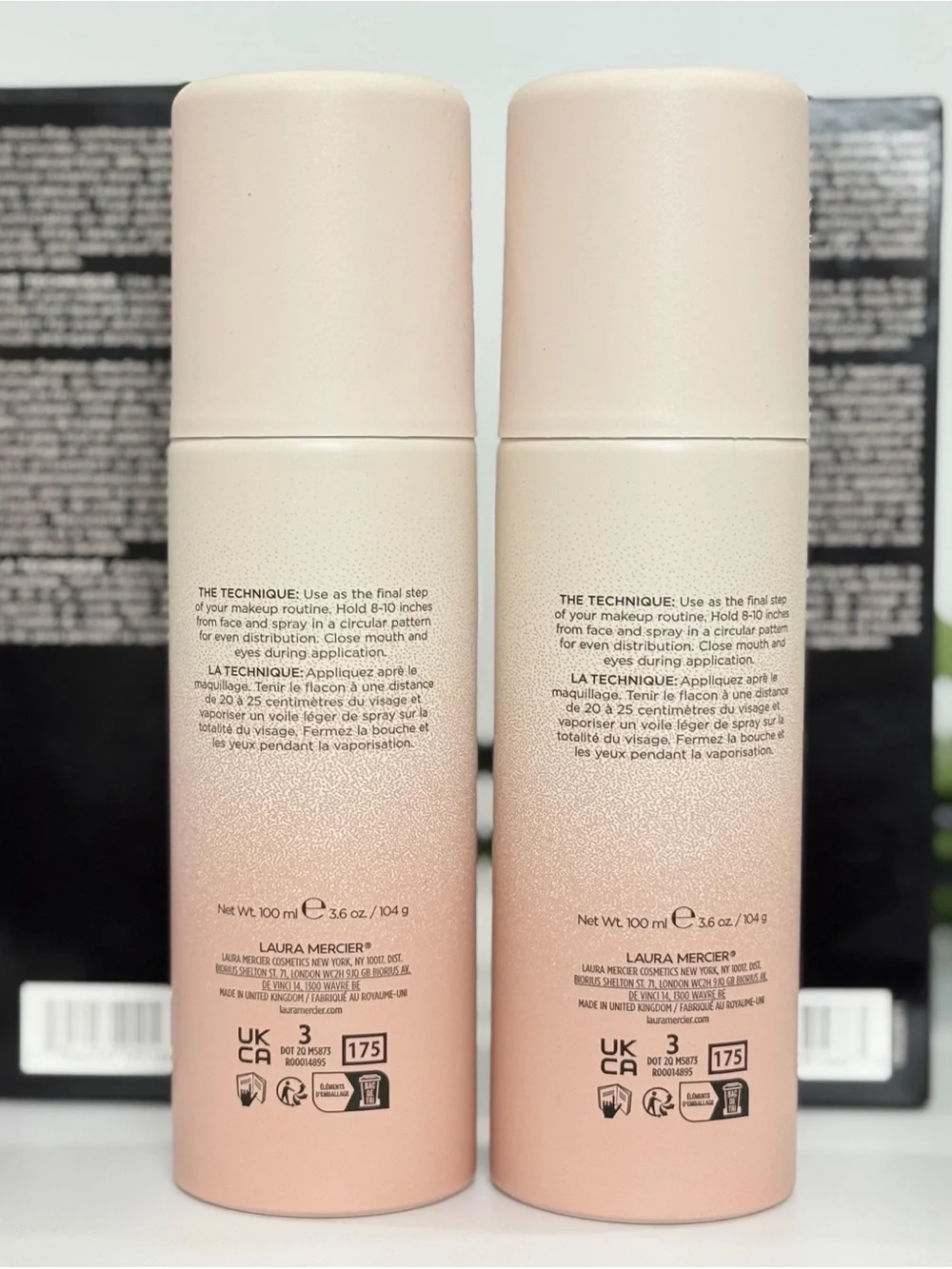 Laura Mercier Translucent Hydrating Setting Spray Ultra-Blur Bundle (2) NEW